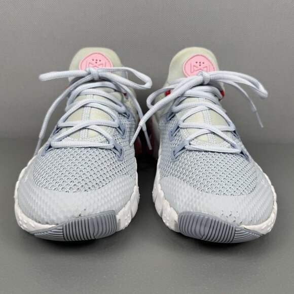Nike Free Metcon 4 Sneaker Shoes Women 8 Football Grey Soft Pink Blue CZ0596-003 - Picture 2 of 9